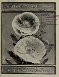 Schlegel & Fottler Flower and Seed Specialities for 1909
