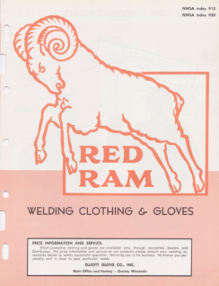Elliot Glove Co. Inc. Red Ram Welding Clothing & Gloves 1963
