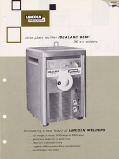 Lincoln Electric Co Idealarc R3M DC Arc Welder 1961