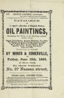 Catalogue of a superb collection of original modern oil paintings,sold on 16th June  by Miner & Somerville