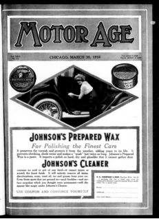 Motor Age Motor Car Automotive Magazine Vol. 29 No. 13 March 1916