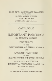 Catalogue of important Paintings by modern artists, Portraits and ...