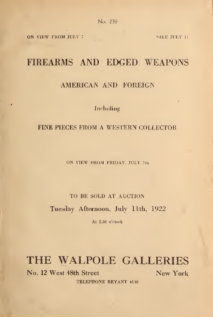 Firearms And Edged Weapons American And Foreign Including Fine Pieces