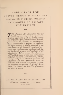 Apraisals for United States & State Tax Insurance & Other Purposes ...