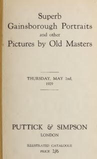 Catalogue of Pictures by Old Masters