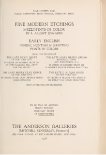 Fine modern etchings, mezzotints in color by S. Arlent Edwards, early English fishing, hunting & shooting prints in colors