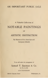 Notable paintings of artistic distinction