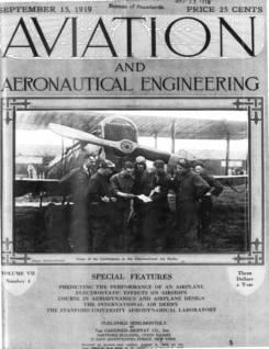 Aviation and Aeronautical Engineering, Vol. VII, No. 4, September 15th 1919
