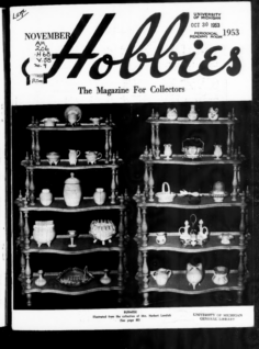 Hobbies the magazine for collectors Vol. 58 No. 9 Nov. 1953