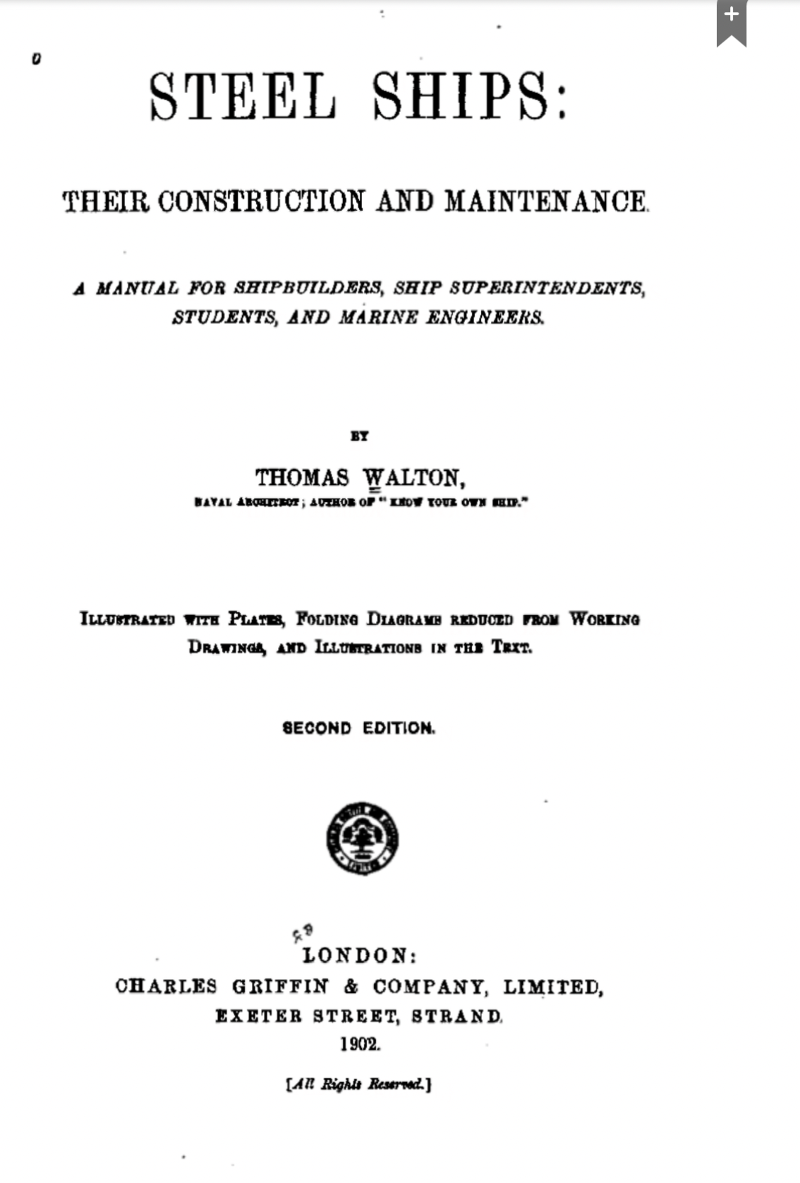 Steel Ships Their Construction and Maintenance