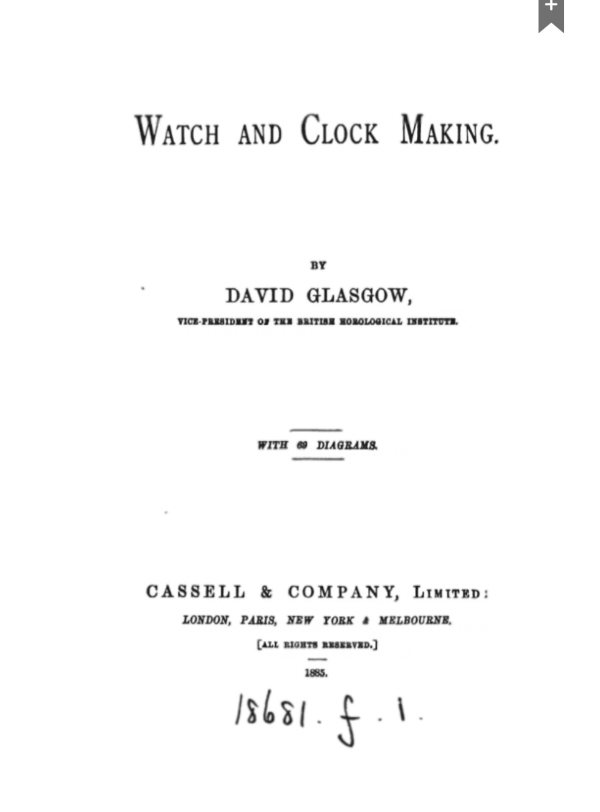 Watch and Clock Making